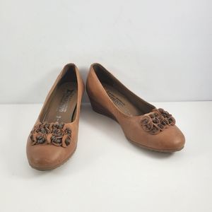 Mephisto Brown Leather Slip On. Size 6.5. S837